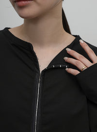 【Et】Oversized Front Hook Long Tee
