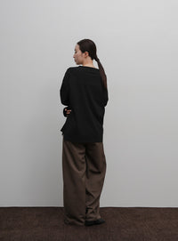 【Et】Oversized Front Hook Long Tee
