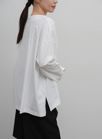 【Et】Oversized Front Hook Long Tee