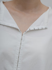 【Et】Oversized Front Hook Long Tee