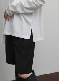 【Et】Oversized Front Hook Long Tee