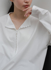 【Et】Oversized Front Hook Long Tee