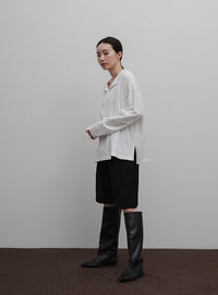 【Et】Oversized Front Hook Long Tee