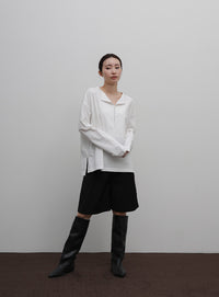 【Et】Oversized Front Hook Long Tee