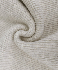 【Et】Wool Blend Rib Kint with Snood