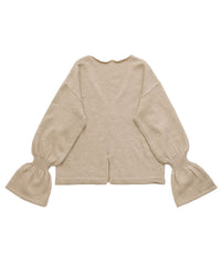 【Et】Deep V-Neck Wool Mix Knit