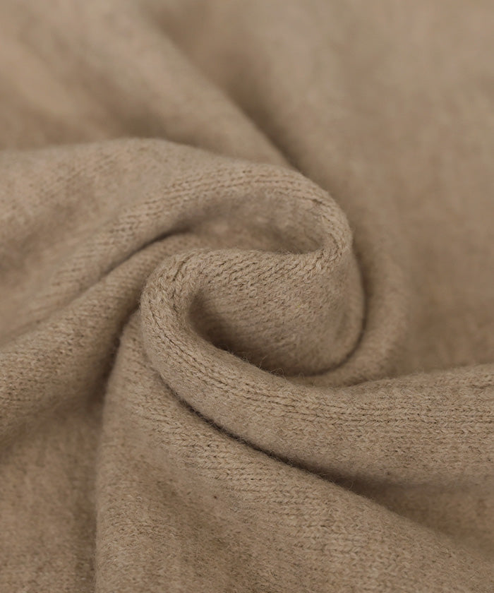 【Et】Deep V-Neck Wool Mix Knit