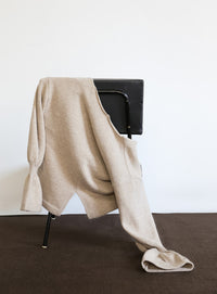 【Et】Deep V-Neck Wool Mix Knit