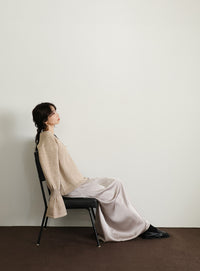 【Et】Deep V-Neck Wool Mix Knit