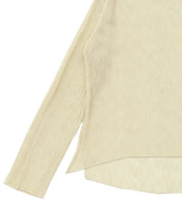 【Et】Sheer Random-Rib Knit