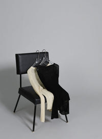 【Et】Sheer Random-Rib Knit