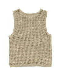 【Et】Mesh Knit Tank Top