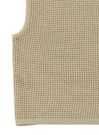 【Et】Mesh Knit Tank Top