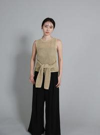 【Et】Mesh Knit Tank Top