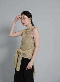 【Et】Mesh Knit Tank Top