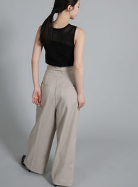 【Et】Mesh Knit Tank Top