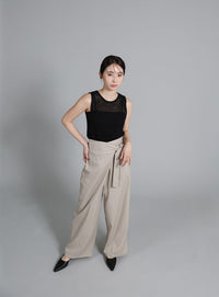 【Et】Mesh Knit Tank Top