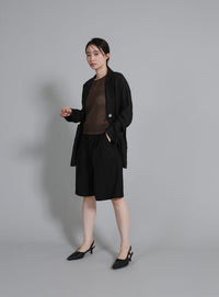 【Et】Mesh Knit Tank Top