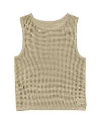 【Et】Mesh Knit Tank Top