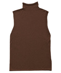 【Et】Mock Neck Sleeveless Knit Tops