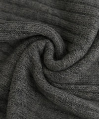 【Et】Sheer Ribbed Henley Neck Knit