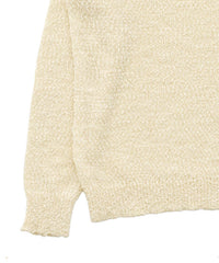 【Et】Tape Yarn Boat Neck Sheer Knit