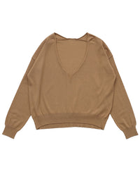 【Et】Minimal V-Neck Simple Tops