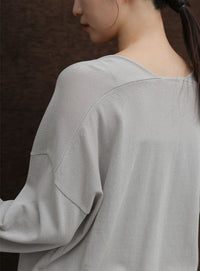 【Et】Minimal V-Neck Simple Tops