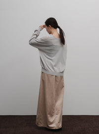 【Et】Minimal V-Neck Simple Tops