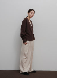 【Et】Wrap Knit Top
