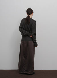 【Et】Wrap Knit Top