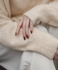【Et】Wool Blend Loose Turtleneck