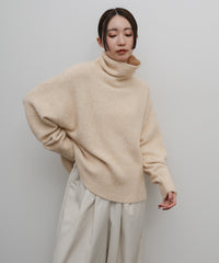 【Et】Wool Blend Loose Turtleneck