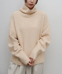 【Et】Wool Blend Loose Turtleneck