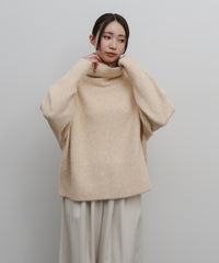 【Et】Wool Blend Loose Turtleneck