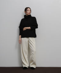 【Et】Wool Blend Loose Turtleneck
