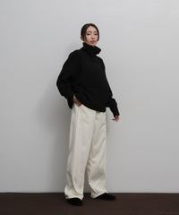 【Et】Wool Blend Loose Turtleneck