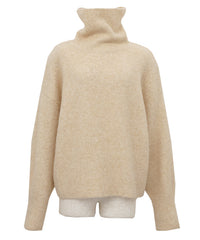 【Et】Wool Blend Loose Turtleneck