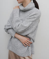 【Et】Wool Blend Loose Turtleneck
