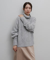 【Et】Wool Blend Loose Turtleneck