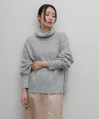 【Et】Wool Blend Loose Turtleneck