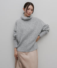 【Et】Wool Blend Loose Turtleneck