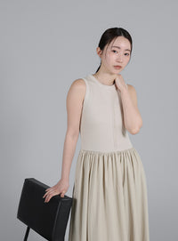 【Et】Rib Knit Docking Onepiece