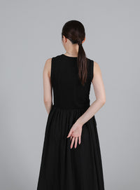 【Et】Rib Knit Docking Onepiece
