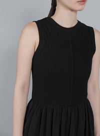 【Et】Rib Knit Docking Onepiece
