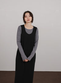 【Et】Cut Georgette One-Piece Dress Jacket Set