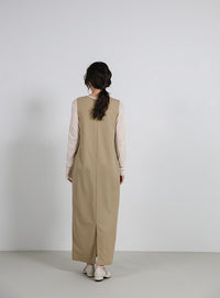 【Et】Cut Georgette One-Piece Dress Jacket Set