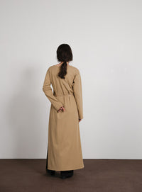 【Et】Side Slit Wrap One-piece