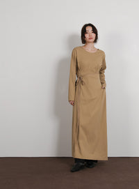 【Et】Side Slit Wrap One-piece