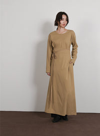 【Et】Side Slit Wrap One-piece